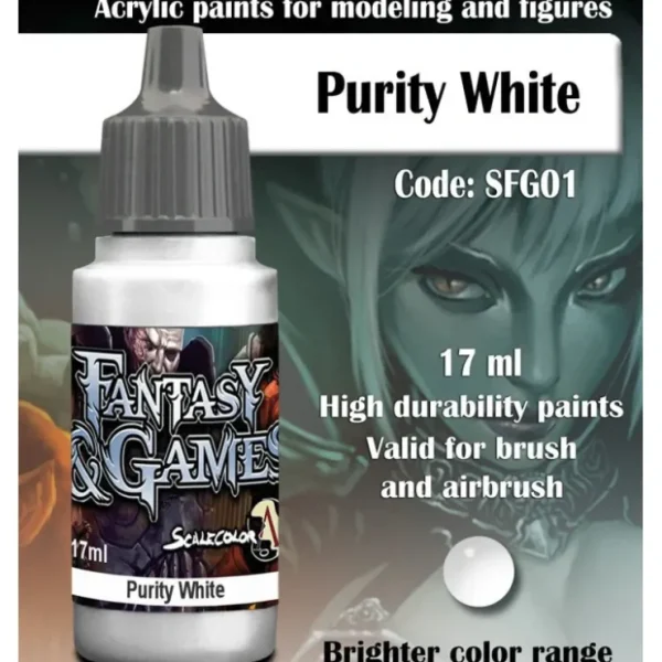 Cheap Fantasy & Games: Purity White S75 SFG-01 - Miniature Marvels: Airplane Models & Painted Dice Paint