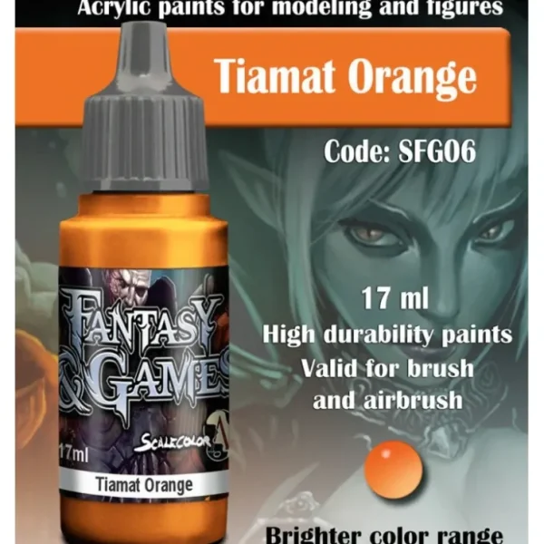 Sale Fantasy & Games: Tiamat Orange S75 SFG-06 - Miniature Marvels: Airplane Models & Painted Dice Paint