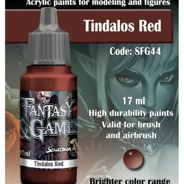 Hot Fantasy & Games: Tindalos Red S75 SFG-44 - Miniature Marvels: Airplane Models & Painted Dice Paint