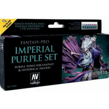Discount Fantasy-Pro: Imperial Purple Set (8) - Miniature Marvels: Airplane Models & Painted Dice Accessories