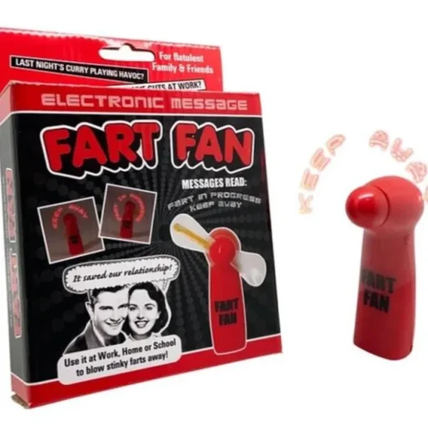 Store FART FAN - Blow Stinky Farts Away! Electronic Message ~ Funny Gag Prank Joke Toy - Miniature Marvels: Airplane Models & Painted Dice Egpull