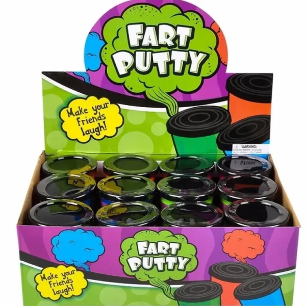 Fashion 12 Fart Putty Slime Tub Noise Maker Party Favor Poop Novelty GaG Joke - Miniature Marvels: Airplane Models & Painted Dice Egpull