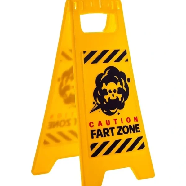 Best Fart Zone Desk Warning Sign Hilarious Office Gift Accessory - Caution Sign GaG - Miniature Marvels: Airplane Models & Painted Dice Egpull