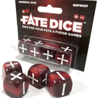 Hot Fate Core RPG: Fate Dice - Infernal (4) EHP 9021 - Miniature Marvels: Airplane Models & Painted Dice Dice