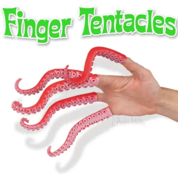 Clearance Finger Tentacles (Set of 5) Octopus Sea Creature Hand Puppet Toy - Archie McPhee - Miniature Marvels: Airplane Models & Painted Dice Egpull