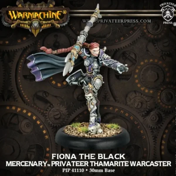 Online Fiona the Black: Mercenaries - Warcaster PIP 41110 - Miniature Marvels: Airplane Models & Painted Dice Miniature