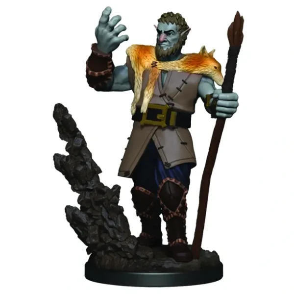 Clearance Firbolg Male Druid: Premium Figures - D&D Icons of the Realms WZK 93013 - Miniature Marvels: Airplane Models & Painted Dice Miniature