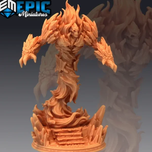 Store Fire Elemental Prime - Miniature Marvels: Airplane Models & Painted Dice Miniature