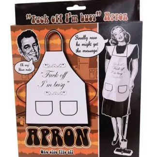 Best Sale F%#K OFF I'M BUSY Apron - HOW RUDE! Funny Cooking Kitchen Cloth Apron Gag Gift - Miniature Marvels: Airplane Models & Painted Dice Egpull