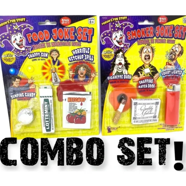 Sale Food & Smoker's Joke Prank GaG Set - Funny Novelty Toy Gift ~ COMBO - Miniature Marvels: Airplane Models & Painted Dice Egpull