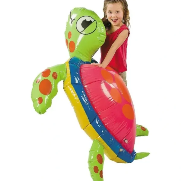 Store 5 FOOT GIANT INFLATABLE SEA TURTLE - Birthday Party Pool Beach Summer Toy Fun - Miniature Marvels: Airplane Models & Painted Dice Egpull