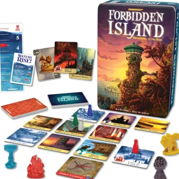 Fashion Forbidden Island: Adventure... If You Dare GWI 317 - Miniature Marvels: Airplane Models & Painted Dice Board Game