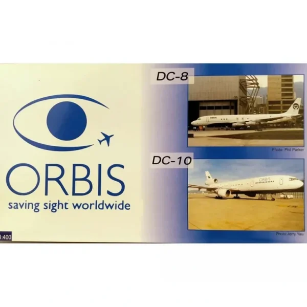 Gemini Jets 1:400 GJORB238 ORBIS DC-8/DC-10 N220RB/N220AU - Miniature Marvels: Airplane Models & Painted Dice* Airplane Model
