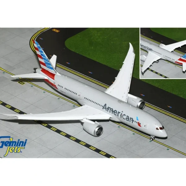 Gemini Jets G2AAL1105F 1:200 American Airlines Boeing 787-8 N808AN (Flaps Down) - Miniature Marvels: Airplane Models & Painted Dice* Airplane Model