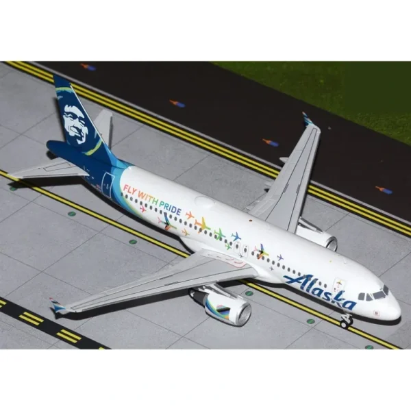 Gemini Jets G2ASA1047 1:200 Alaska Airlines Airbus A320-200 - Miniature Marvels: Airplane Models & Painted Dice* Airplane Model