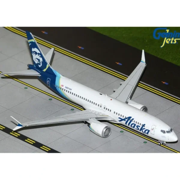 Gemini Jets G2ASA1317 1:200 Alaska Airlines B737 MAX 8 N801AK - Miniature Marvels: Airplane Models & Painted Dice* Airplane Model
