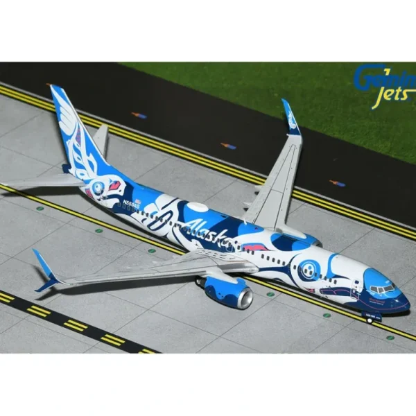 Gemini Jets G2ASA1246 1:200 Alaska Boeing 737-800 "Xaat Kwaani" - Miniature Marvels: Airplane Models & Painted Dice* Airplane Model