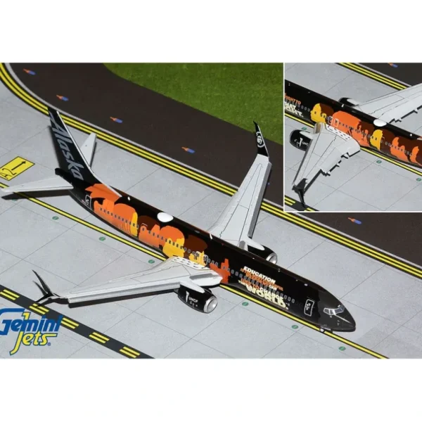 Gemini Jets G2ASA1016F 1:200 Alaska Air Boeing 737-900ER N492AS "Our Commitment" (Flaps Down) - Miniature Marvels: Airplane Models & Painted Dice* Airplane Model