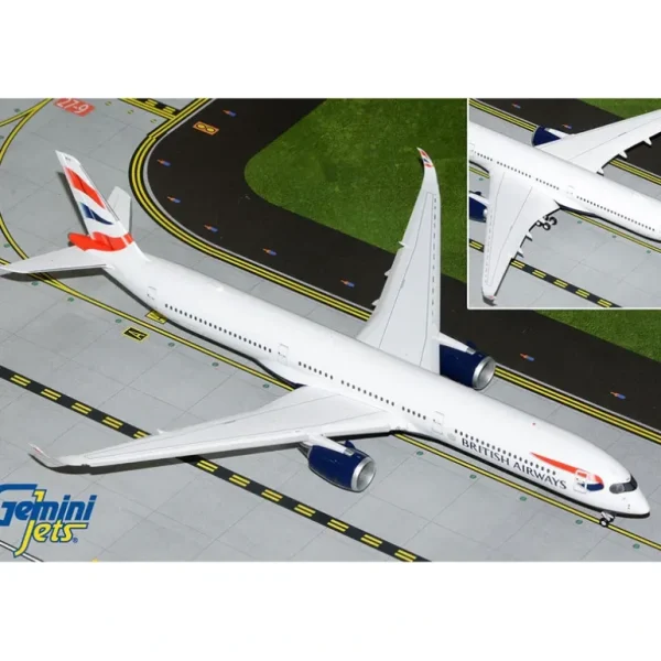 Gemini Jets G2BAW1124F 1:200 British Airways Airbus A350-1000 (Flaps Down) - Miniature Marvels: Airplane Models & Painted Dice* Airplane Model