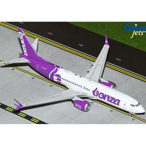 Gemini Jets G2BNZ1236 1:200 Bonza Boeing 737 MAX 8 VH-UJK - Miniature Marvels: Airplane Models & Painted Dice* Airplane Model