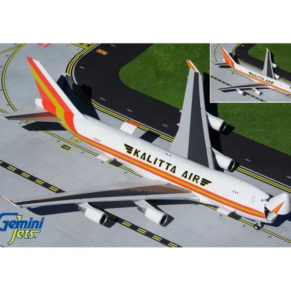 Gemini Jets G2CKS928 1:200 Kalitta Air Boeing 747-400F (Interactive) - Miniature Marvels: Airplane Models & Painted Dice* Airplane Model
