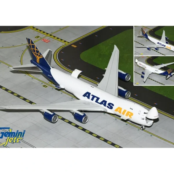 Gemini Jets G2GTI1238 1:200 Atlas Air/Apex Logistics B747-8F N863GT (Final 747) (Interactive Series) - Miniature Marvels: Airplane Models & Painted Dice* Airplane Model