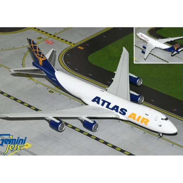 Gemini Jets G2GTI1237 1:200 Atlas Air/Apex Logistics B747-8F N863GT (Final Boeing 747) - Miniature Marvels: Airplane Models & Painted Dice* Airplane Model