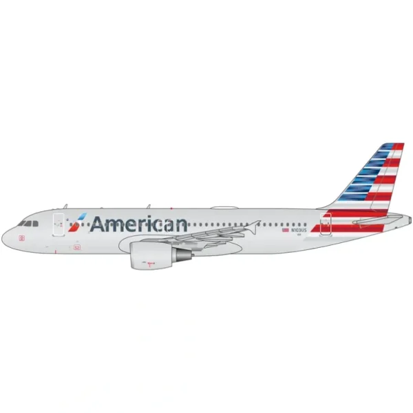Gemini Jets GJAAL2085 1:400 American Airlines Airbus A320 - Miniature Marvels: Airplane Models & Painted Dice* Airplane Model