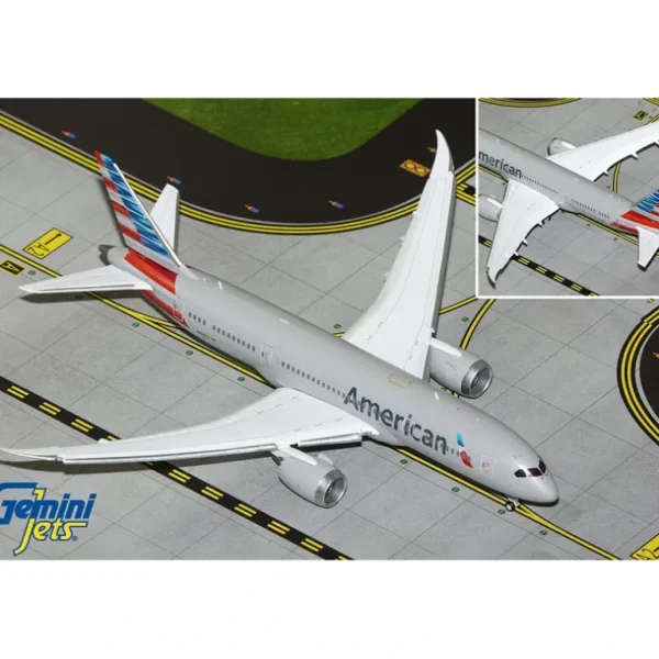 Gemini Jets GJAAL2087F 1:400 American Airlines Boeing 787-8 (Flaps Down) - Miniature Marvels: Airplane Models & Painted Dice* Airplane Model