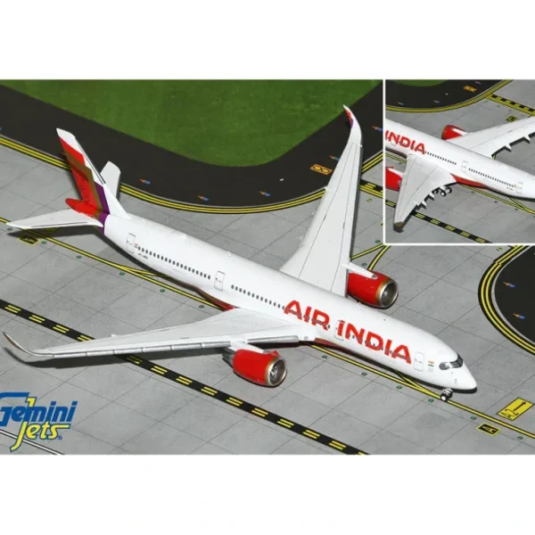 Gemini Jets GJAIC2254F 1:400 Air India Airbus A350-900 (Flaps Down) - Miniature Marvels: Airplane Models & Painted Dice* Airplane Model