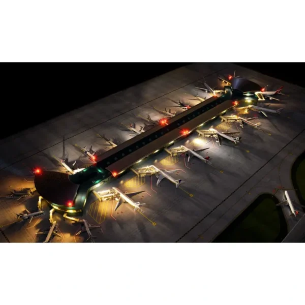 Gemini Jets GJARPTC 1:400 Deluxe Airport Terminal set Double Rotunda - Miniature Marvels: Airplane Models & Painted Dice* Airplane Model