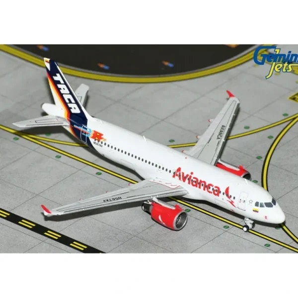 Gemini Jets GJAVA2190 1:400 Avianca Airbus A320 N567AV TACA retro livery - Miniature Marvels: Airplane Models & Painted Dice* Airplane Model