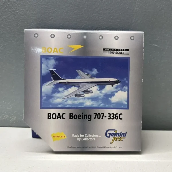 Gemini Jets GJBAW030 1:400 BOAC Boeing 707-336C - Miniature Marvels: Airplane Models & Painted Dice* Airplane Model