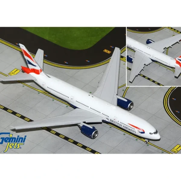 Gemini Jets GJBAW2117F 1:400 British Airways Boeing 777-200ER (Flaps Down) - Miniature Marvels: Airplane Models & Painted Dice* Airplane Model