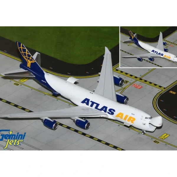 Gemini Jets GJGTI2206 1:400 Atlas Air / Apexlogistics B747-8F N863GT (Final 747) (Interactive Series) - Miniature Marvels: Airplane Models & Painted Dice* Airplane Model