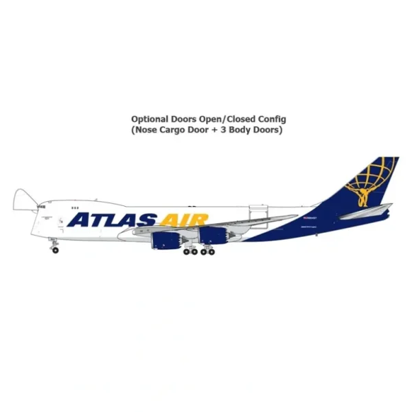 Gemini Jets GJGTI1888 1:400 Atlas Air Boeing 747-8F Interactive - Miniature Marvels: Airplane Models & Painted Dice* Airplane Model