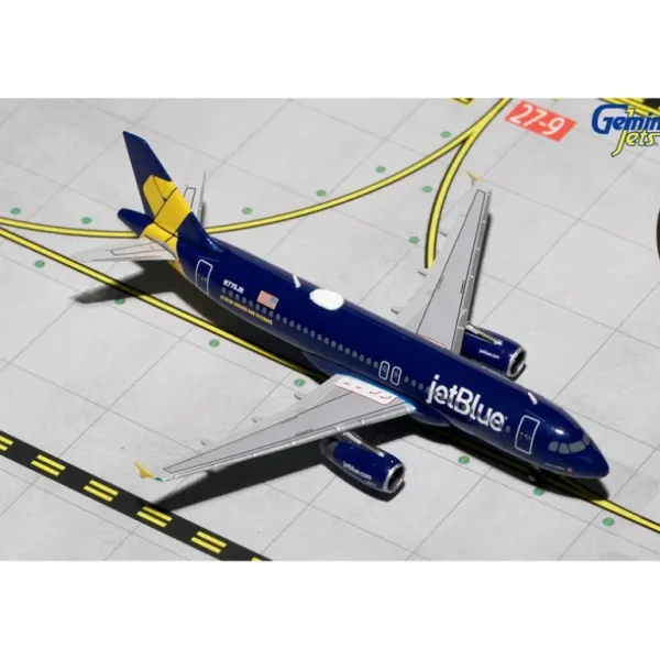 Gemini Jets GJJBU1546 1:400 JetBlue Airbus A320 N775JB "JetBlue Honors our Veterans" - Miniature Marvels: Airplane Models & Painted Dice* Airplane Model