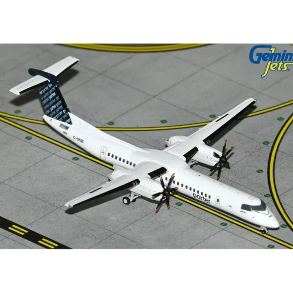 Gemini Jets GJPOE2269 1:400 Porter Airlines Dash 8 Q400 C-GKQC - Miniature Marvels: Airplane Models & Painted Dice* Airplane Model