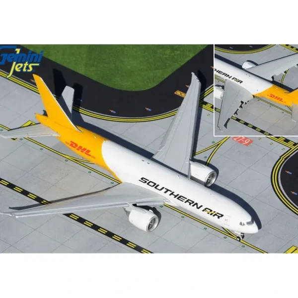 Gemini Jets GJSOO2014F 1:400 Southern Air/DHL Boeing 777F N775SA - Miniature Marvels: Airplane Models & Painted Dice* Airplane Model