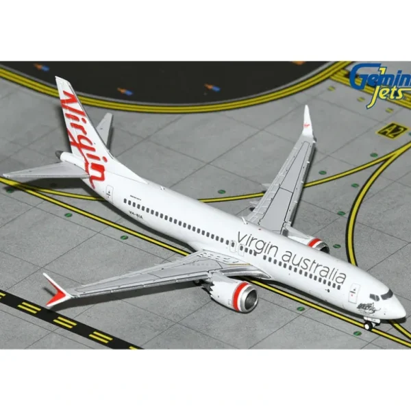Gemini Jets GJVOZ2142 1:400 Virgin Australia Boeing 737 Max 8 - Miniature Marvels: Airplane Models & Painted Dice* Airplane Model