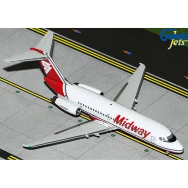 Gemini Jets G2MID1190 1:200 Midway Airlines DC-9-15 - Miniature Marvels: Airplane Models & Painted Dice* Airplane Model