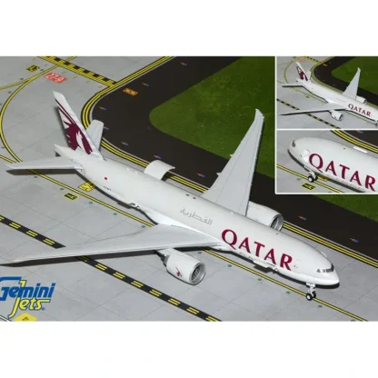 Gemini Jets G2QAC954 1:200 Qatar Airways Cargo B777-200LRF A7-BFT (Interactive Series) - Miniature Marvels: Airplane Models & Painted Dice* Airplane Model