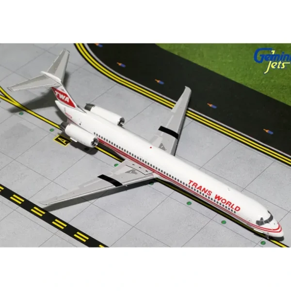 Gemini Jets G2TWA456 1:200 TWA MD-82 N903TW - Miniature Marvels: Airplane Models & Painted Dice* Airplane Model