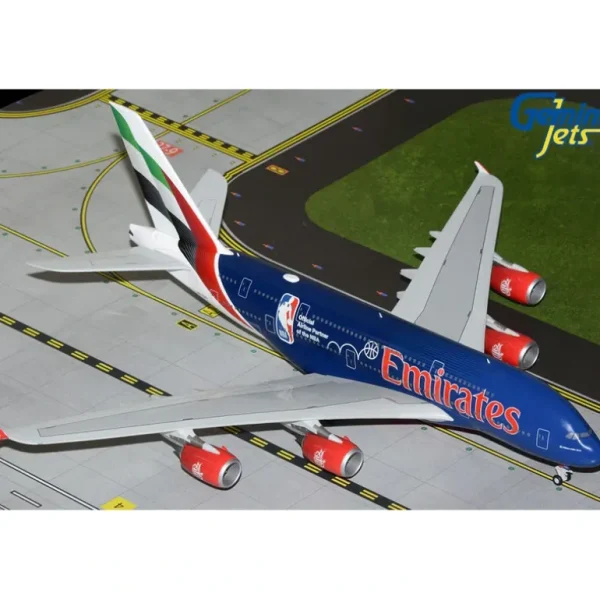 Gemini Jets G2UAE1346 1:200 Emirates A380 A6-EOD Official Airline Partner of the NBA - Miniature Marvels: Airplane Models & Painted Dice* Airplane Model