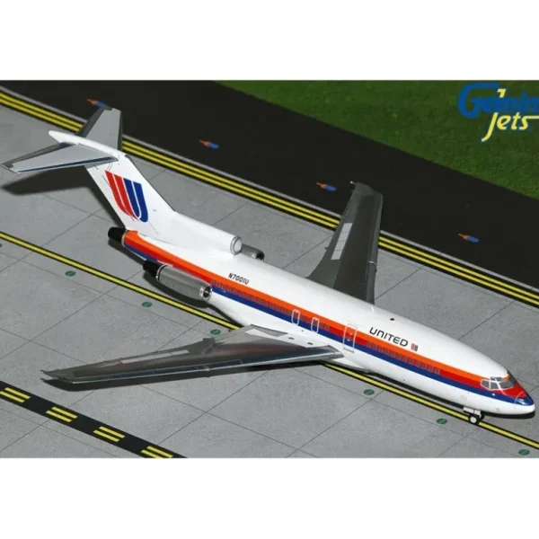 Gemini Jets G2UAL948 1:200 United Airlines B727-100 N7001U (Saul Bass livery) - Miniature Marvels: Airplane Models & Painted Dice* Airplane Model