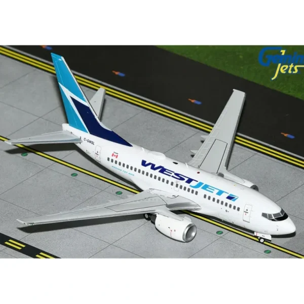 Gemini Jets G2WJA1295 1:200 WestJet Airlines Boeing 737-600 C-GWSL - Miniature Marvels: Airplane Models & Painted Dice* Airplane Model