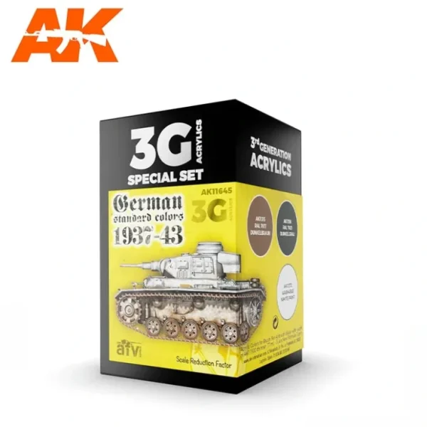 New 3Gen Acrylics: German Standard 37-44 LTG AK-11645 - Miniature Marvels: Airplane Models & Painted Dice Paint