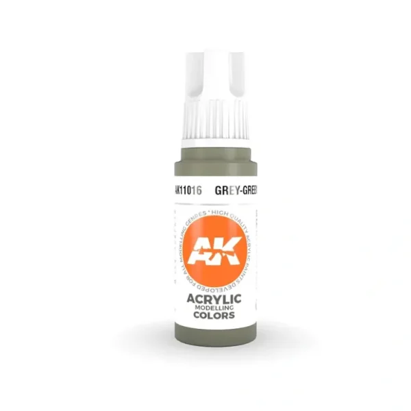 Clearance 3Gen Acrylics: Grey Green - Standard LTG AK-11016 - Miniature Marvels: Airplane Models & Painted Dice Paint