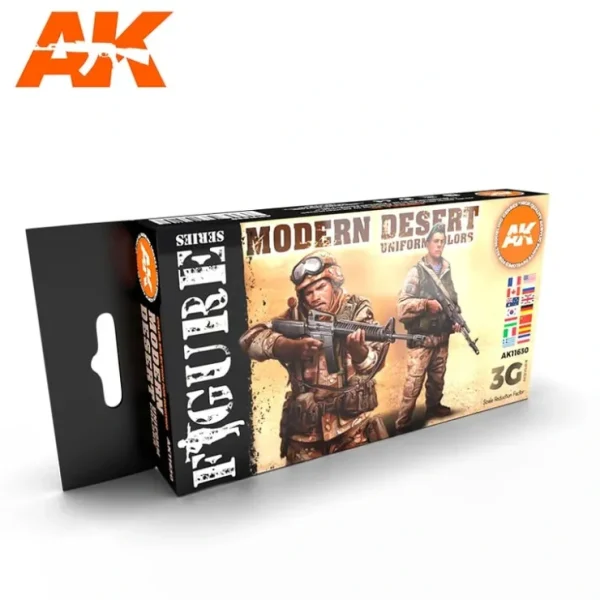 Store 3Gen Acrylics: Modern Desert Uniform Colors LTG AK-11630 - Miniature Marvels: Airplane Models & Painted Dice Paint