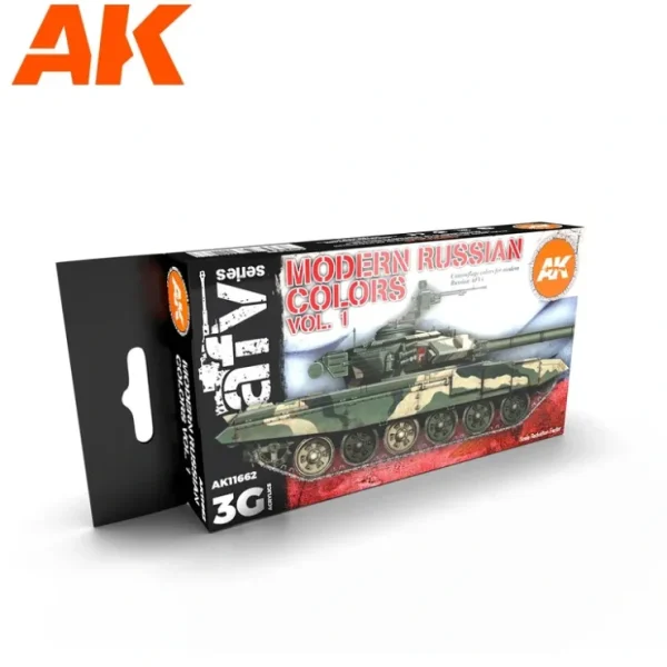 Online 3Gen Acrylics: Modern Russian Colors Vol.1 LTG AK-11662 - Miniature Marvels: Airplane Models & Painted Dice Paint